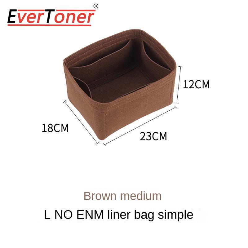 

EverToner Bag Organizer Insert For l-v Noe Organiser Felt material Divider Shaper Protector Compartment Inner Bag Accessories