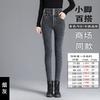 New autumn and winter women's clothing velvet jeans, thin high-waisted breasted leggings, versatile women's pants