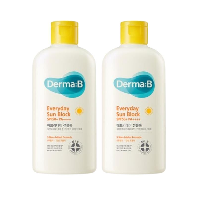 

Дерма:B Щоденний сонцезахисний крем 200 мл – SPF50+ PA++++ Сонцезахисний лосьйон для захисту від УФ, Зволожуючий догляд за сонцем для обличчя та тіла, Великий розмір для сімейного використання 200ml 2ea