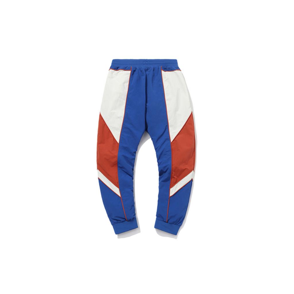 Li Ning CF Series Color Block Knit Sports Pants Men Bottoms Storm-Blue AYKQ807-2