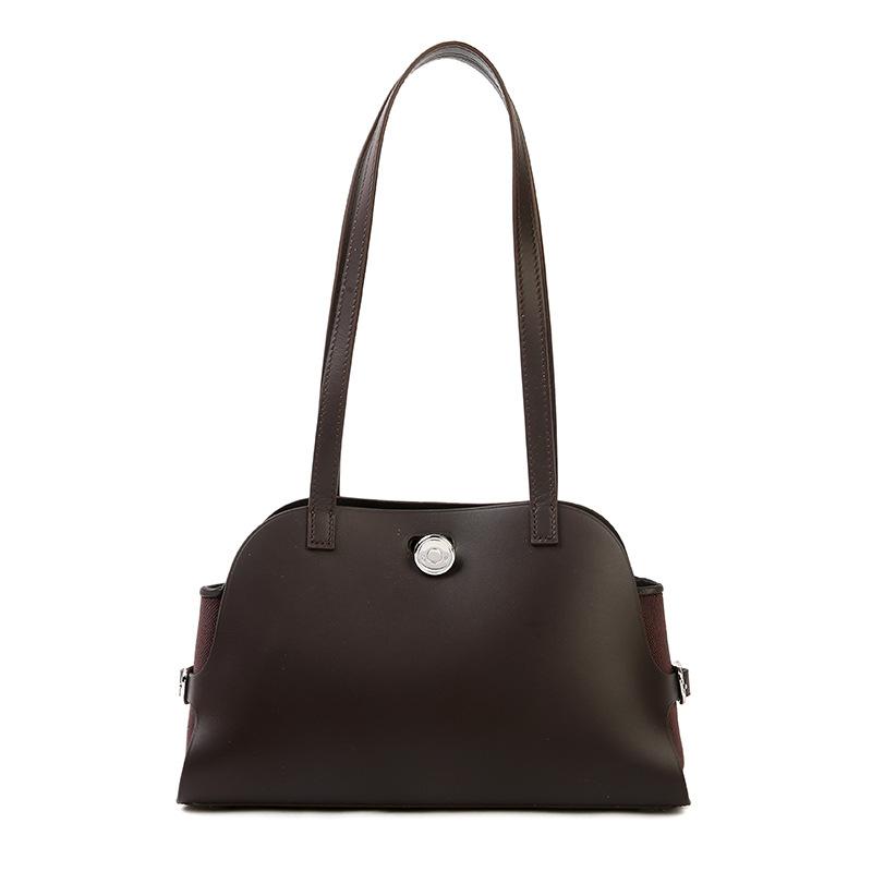 Single-shoulder Dumpling-shaped Bag, Fashionable Genuine Leather Bag for The Armpit Area, Women's Bag