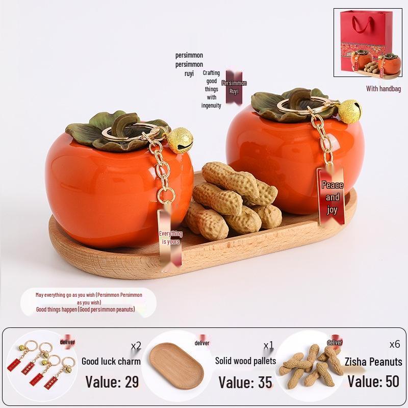 JINGRUIXIANG Persimmon Ornament Set