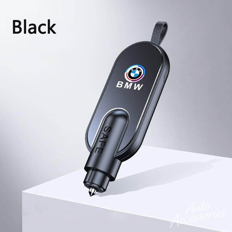 2 In 1 Car Window Breaker Safety Hammer Seat Belt Cut Function Emergency Escape Tool For BMW 50th Anniversary E46 E90 X3 Sticker Gzhx77