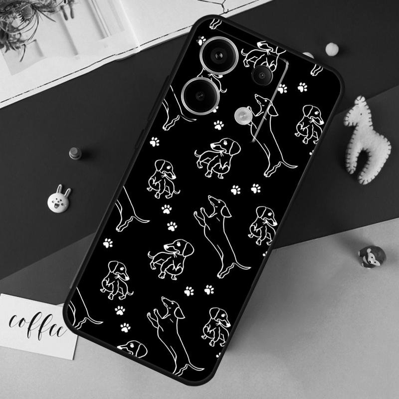 

Dogs Dachshund Cute Case For Xiaomi Redmi Note 14 Pro 13 12 11 10 15 Pro Plus Redmi 15 14C 10C 12C 13C 15C Cover Redmi Note 14 5G