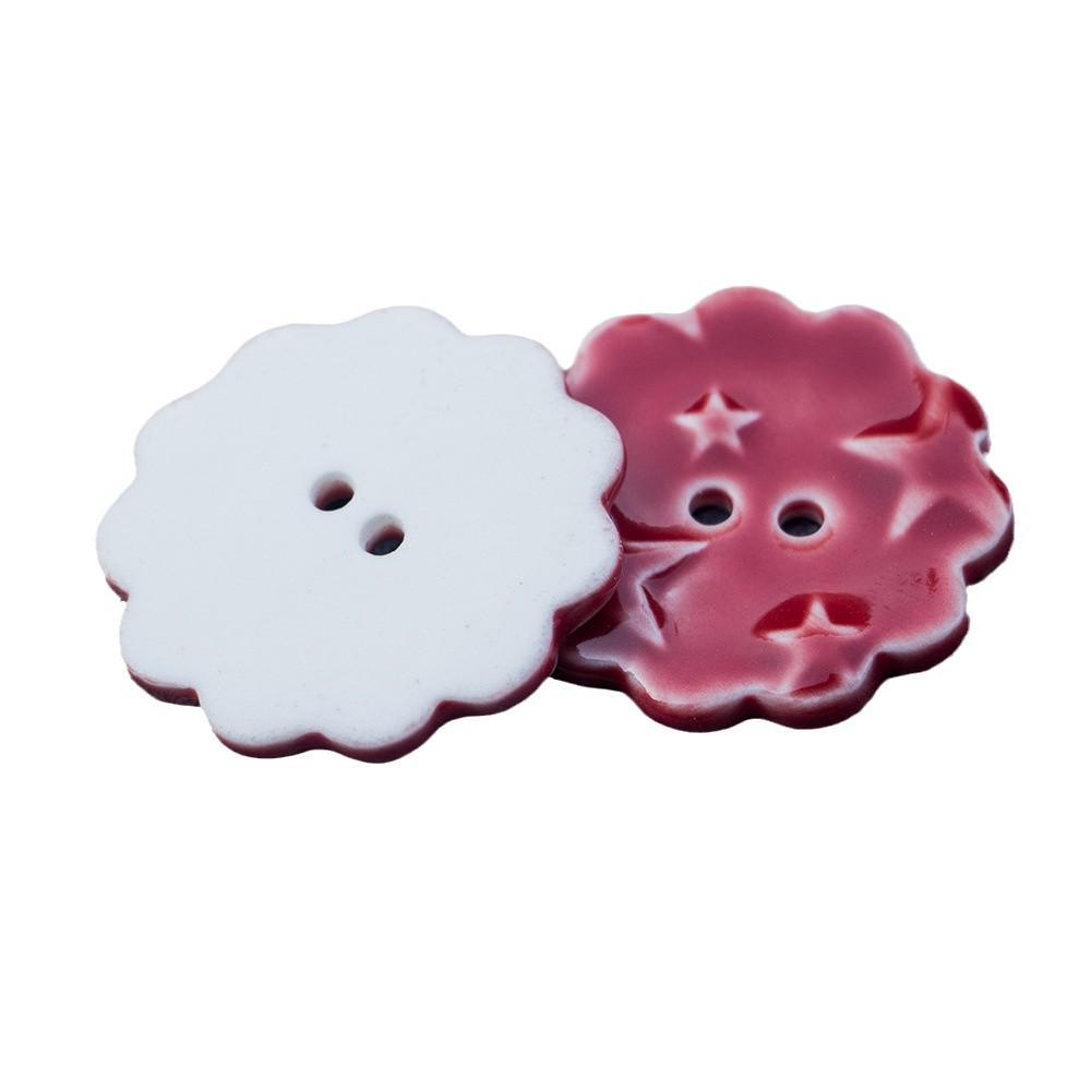 Handmade Ceramic Buttons for DIY Clothing & Jewelry Accessories