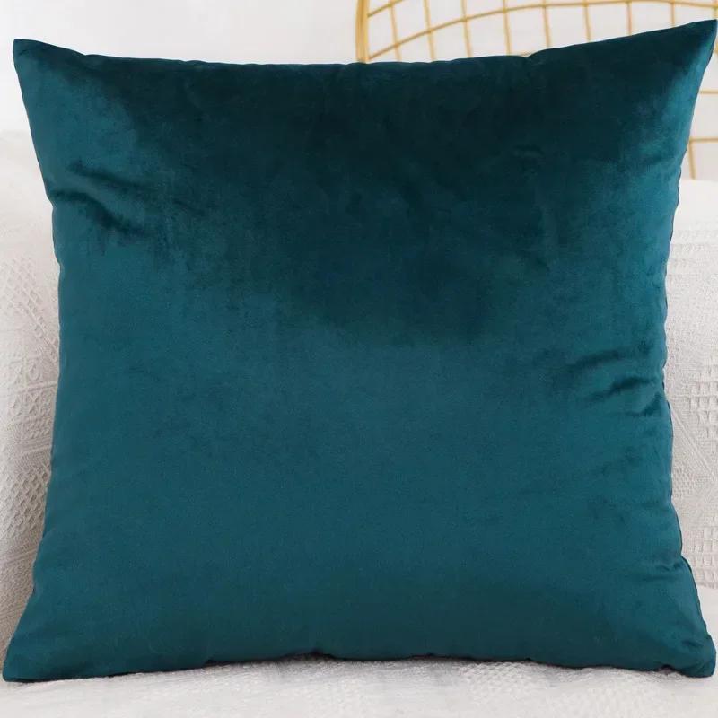 Bedroom Velvet Case Pillow Throw for Sofa Cover Square Pillowcase Cushion Decorative 40x40/45x45/50x50/30x50/55x55/60x60cm