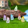 6PCS Mini Gnomes Fairy Glowing Gnome Mini Figurine DIY Easter Dwarf Night Light Decor for Fairy Garden Micro Landscape