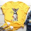 Stampa Mamma Chihuahua T-shirt da Donna Estate Nuova Moda T-shirt Divertente Design Cane Bella Ragazza T-shirt Tee Shirt Femme