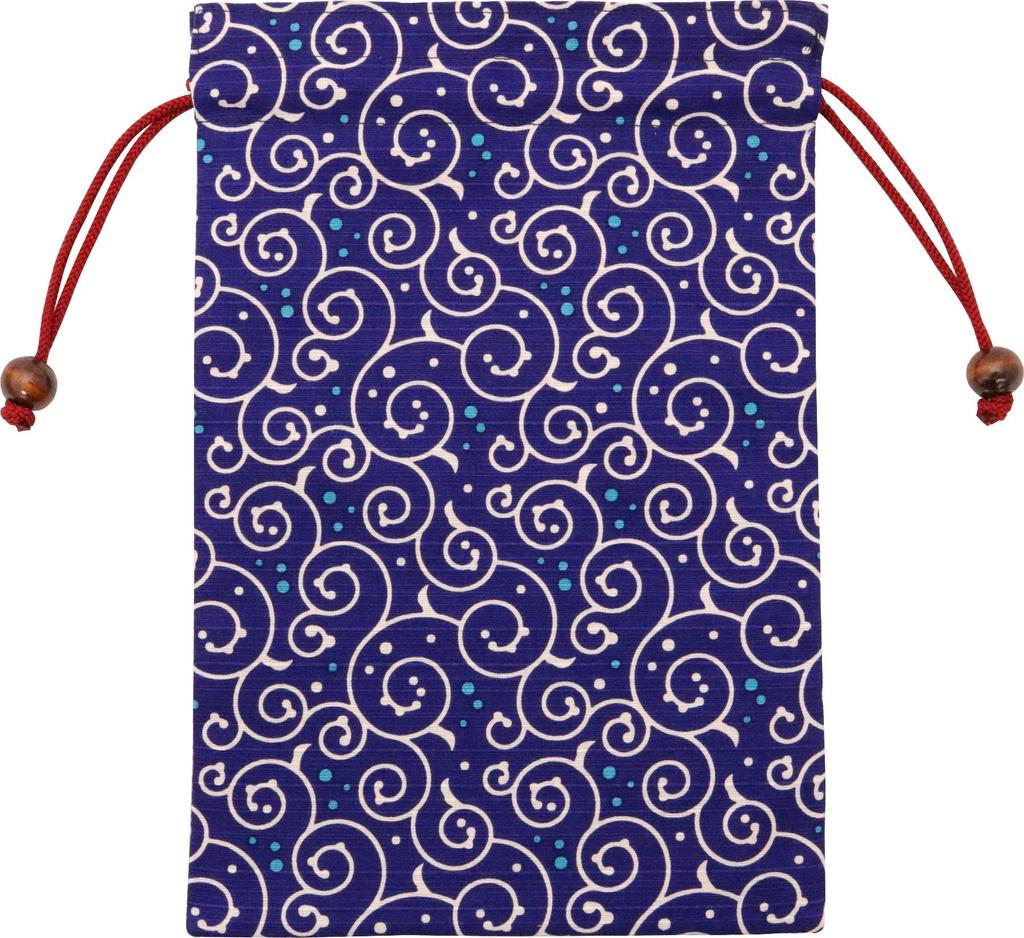 Kyosuke Goshuincho stamp approximately x 18 polka dot arabesque navy traditional Japanese large size Japanese-made (temple/shrine book)