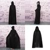 Halloween Cloak Cosplay Grim Reaper Vampire Witch Wizard Robe Party Adult Children Black Cloak Cape