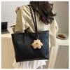 Simple Style Faux Leather Large Capacity Tote Bag for Women Fashionable Work Shoulder Handbag CLE
