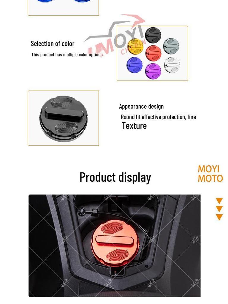 Aluminum Alloy Fuel Tank Cap for Motorcycle Mods (PCX/ADV/CLICK/GIORNO)