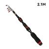 1.0m-2.3m Telescopic Fishing Rod Super Short Mini Glass Fishing Rod Portable Bass Bait Casting Rod for Outdoor Fishing Wholesale