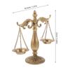 Balance Scale Libra Decor Vintage Metal Libra Jewelry Display Retro Iron Balance Justice Scale Sculpture Ornament For Office