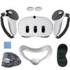 Meta Quest 3 Silicone Protective Case: 7-Piece Set for Controller & Host - Anti-Slip, Anti-Drop VR Accessories