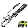 HUDIY Hoodie Genuine Leather Keychain for Car Logo Key Car Japanese Instruction Manual Included Keychain, Jimny, Chain, Unisex, Accessory,