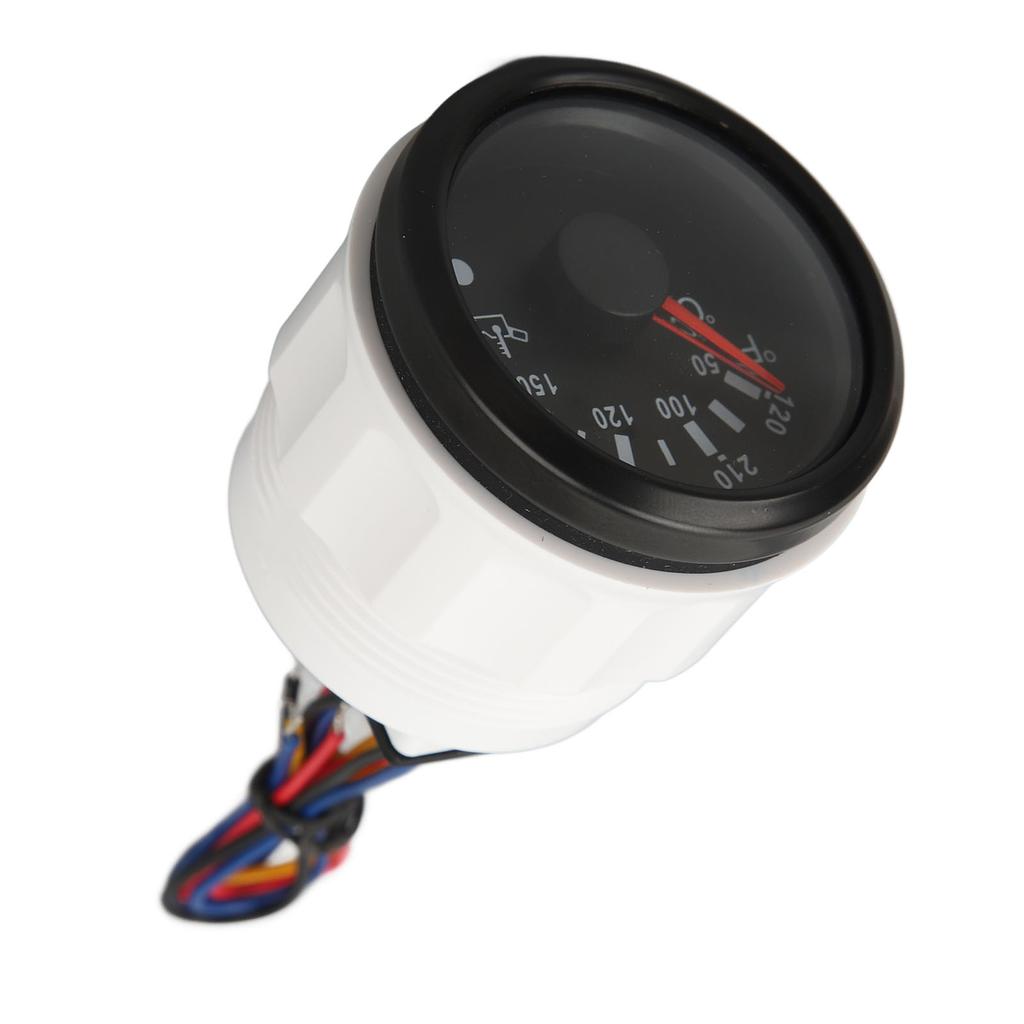 52MM Oil Temperature Gauge  9 to 32V Double Scale Pointer High   Sensors for RVs Yachts Fishing Boats Ships