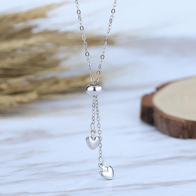 Collier en métal tendance avec cœur pour femme, jolie fille, ras du cou en cristal de zircon, cadeau de mariage, chaîne de clavicule