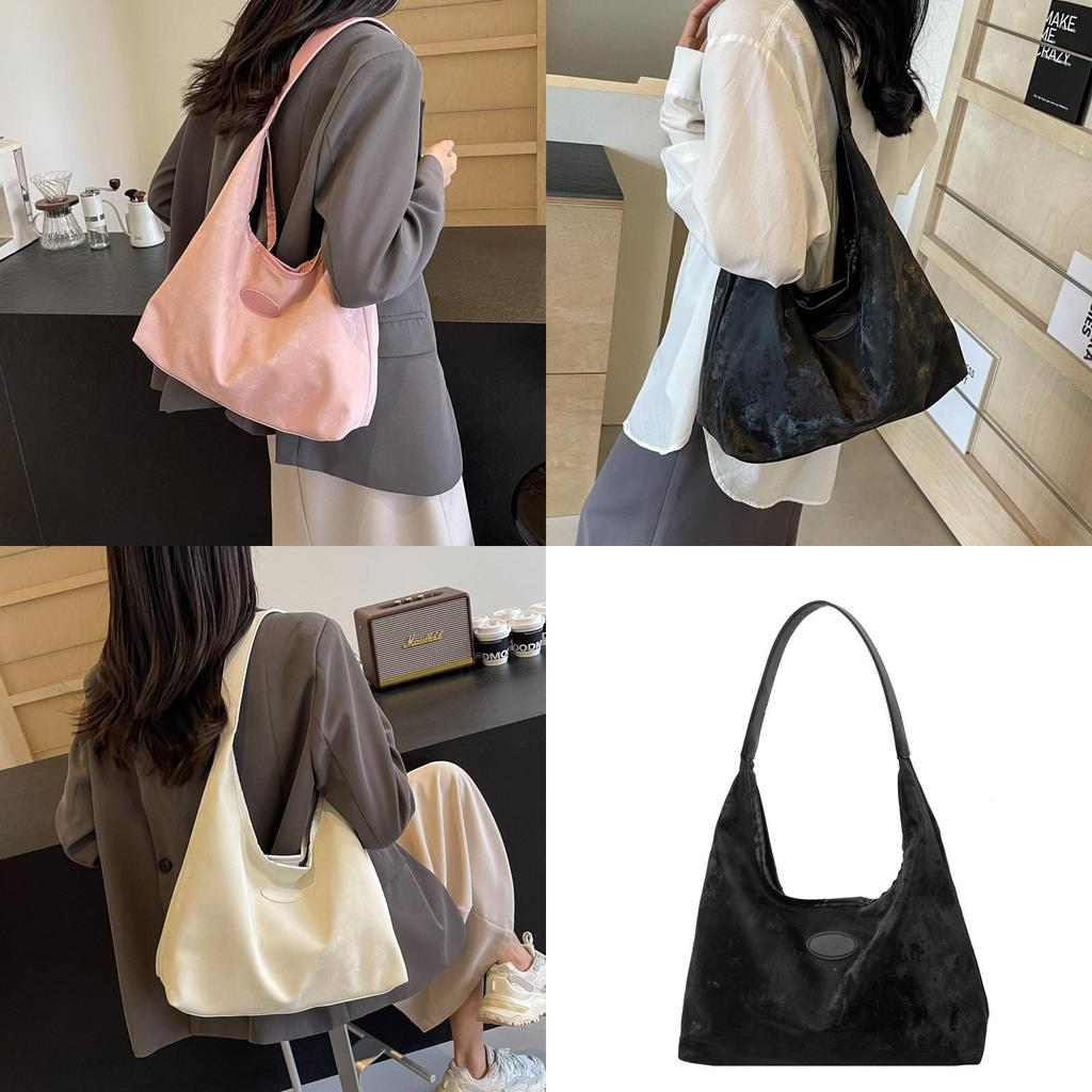 Stylish Retro Commuter Shoulder Bag For Women Spacious Pu Tote Bag For Daily Use