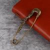 Large Brooches Twig Feather Decoration Vintage Bronze Brooch Sweater Scarf Buckle Cardigan Suit Big Pin