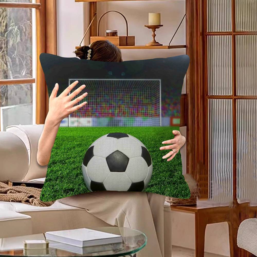 Piłka Nożna Personalizowana Poszewka na Poduszkę Pokój Dziecięcy Dekoracja Dzika Impreza Poszewka Prezent na Urodziny Dziecka Baby Shower