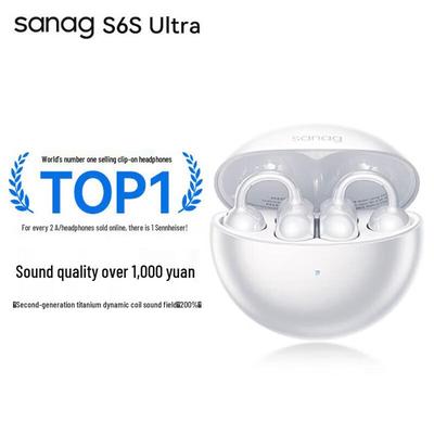 Saina S6S Ultra Słuchawki Sportowe Bluetooth z Klipsem Otwartym