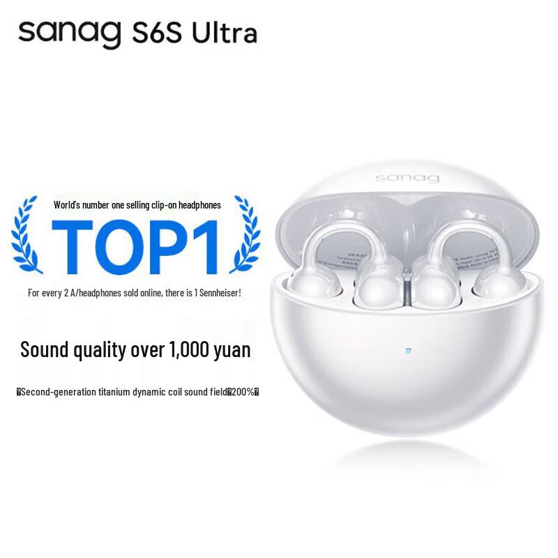 

Saina S6S Ultra Open-Ear Clip Bluetooth Sports Headphones