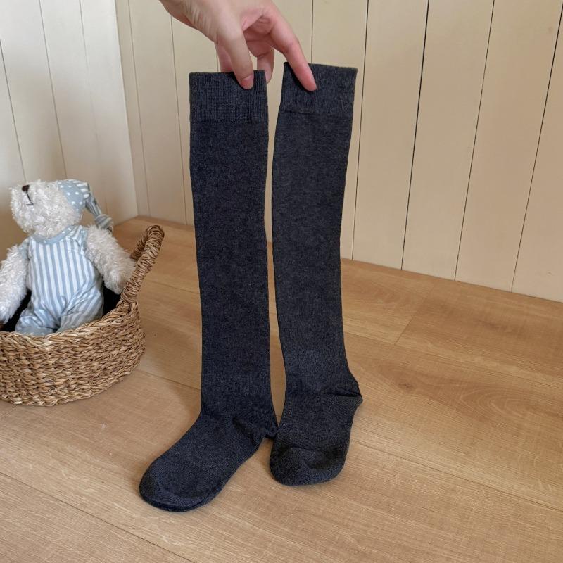 

Осенне-зимние компрессионные гольфы для икр, спортивные влагоотводящие длинные носки, бесшовные носки, однотонные носки 1 pair темно серый