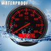 Geloo 85MM Boots Drehzahlmesser - Wasserdichter Außenbord-Drehzahlmesser 0-8000 U/min Tacho Meter für Auto LKW Marine Diesel Benzinmotor U/min Tacho Anzeige