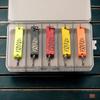5 Stück künstliche Hartköder mit Box Angelköder Wobbler Crankbait für Barsch Forelle Lachs