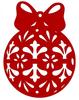Ś17 Christmas Pendant OPENWORK Decoration CHRISTMAS