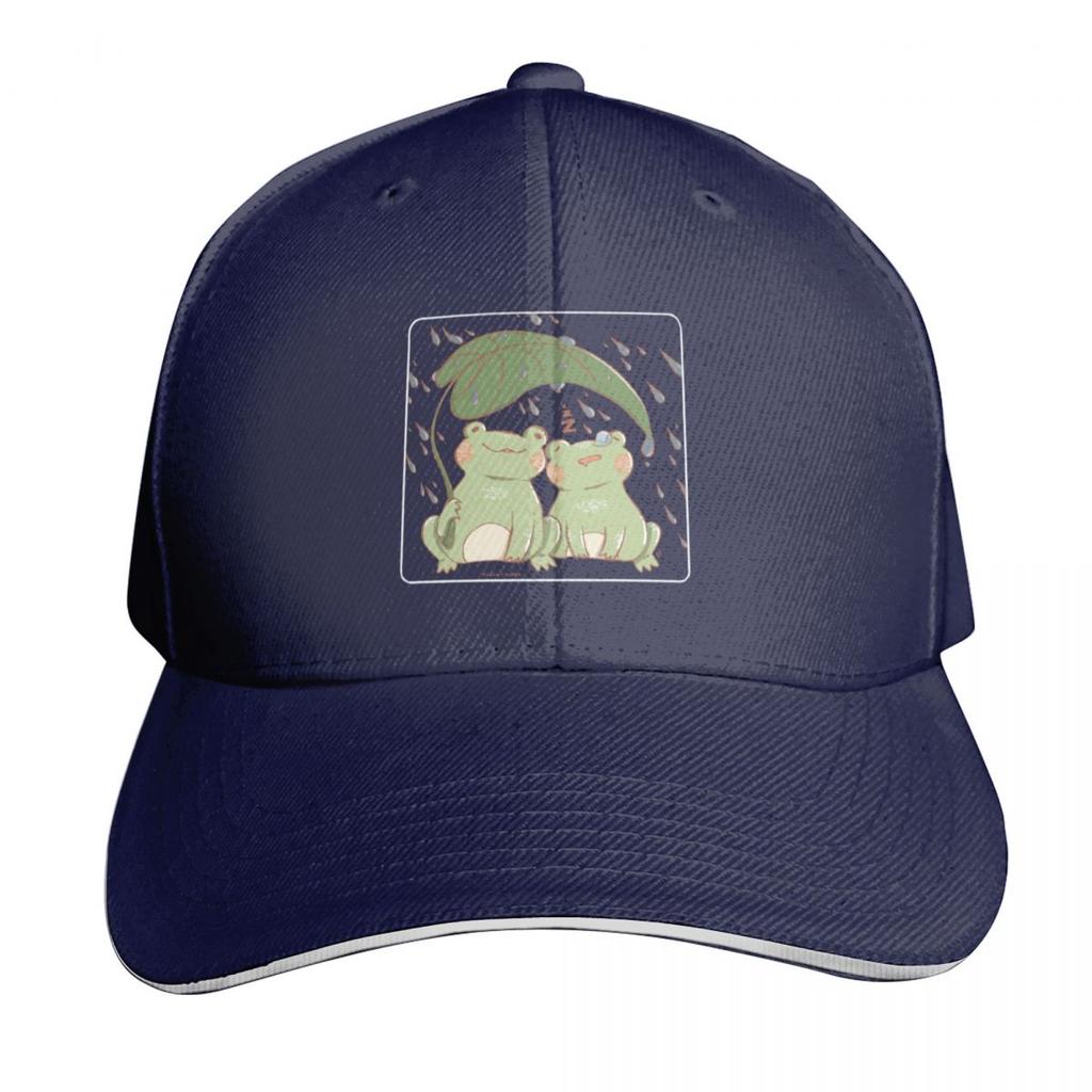 Rainy Days with Froggies Baseball Cap Fun Hats New In Hat Golf Hat Genuine Military Cap Unisex Hats Women Unisexs