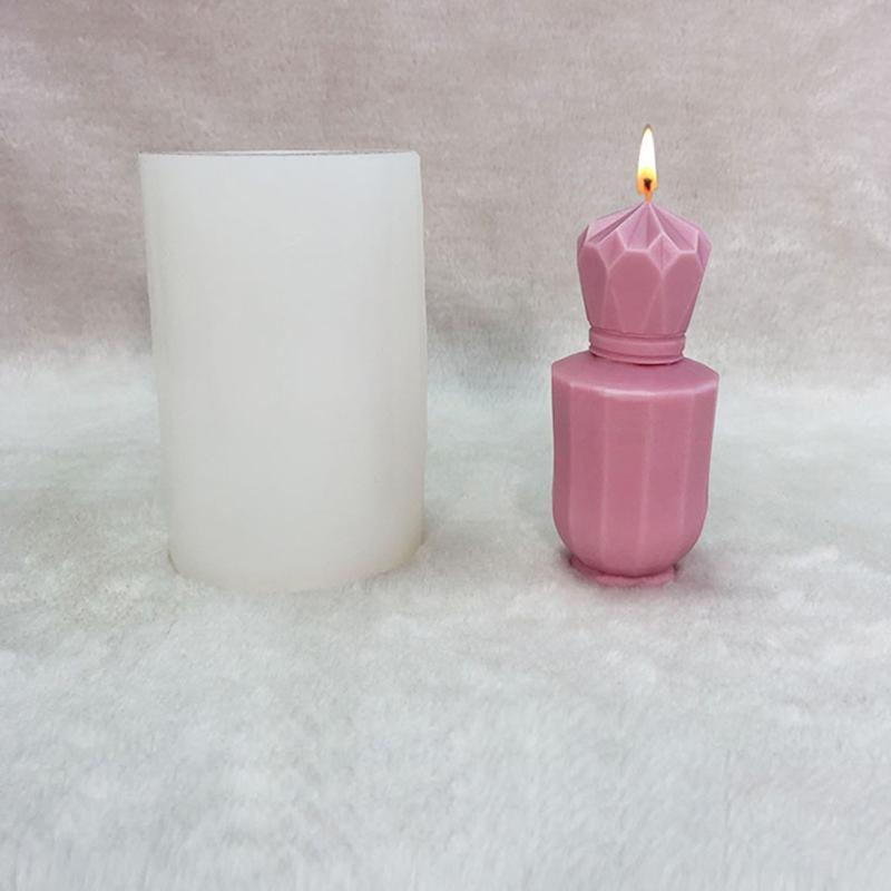 Candle Silicone Mould Tulip Shape Epoxy Resin Mold for Perfume Bottle DIY Candle Making Handmade Crafts Home Decor
