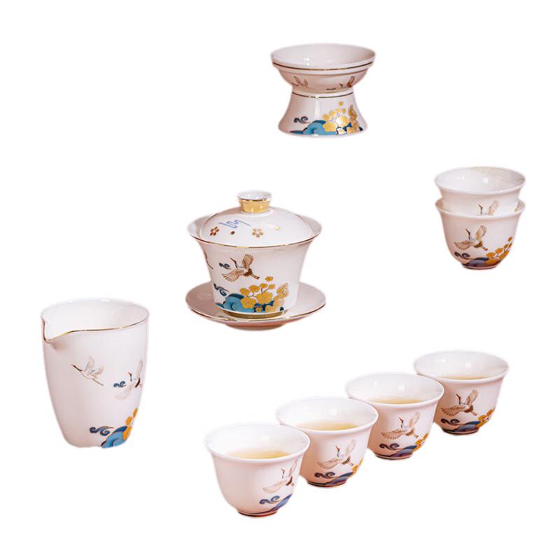 Tao Ding Xuan Chinese White Porcelain Tea Set