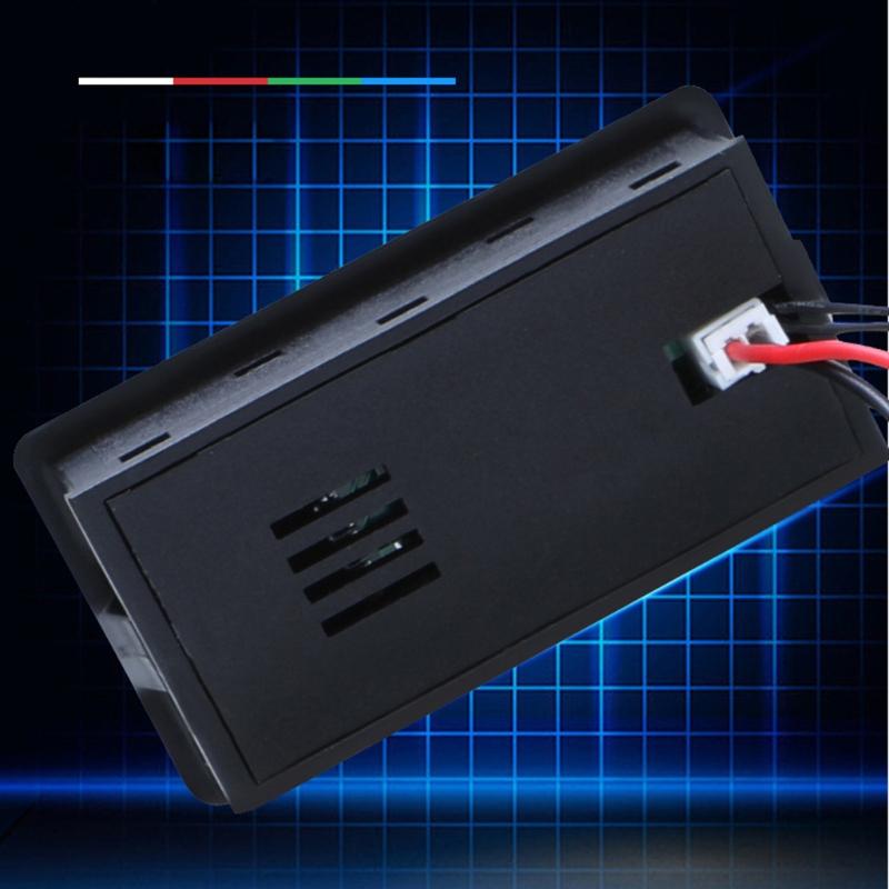 Battery Capacity Indicator Voltage Meter with LCD Display Backlight Waterproof Monitor Gauge Digital Voltmeter Meter