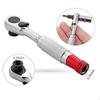 Mini Ratchet Wrench Adjustable 1/4 Inch Bit Driver Multipurpose Compact Repair Tool Hand for