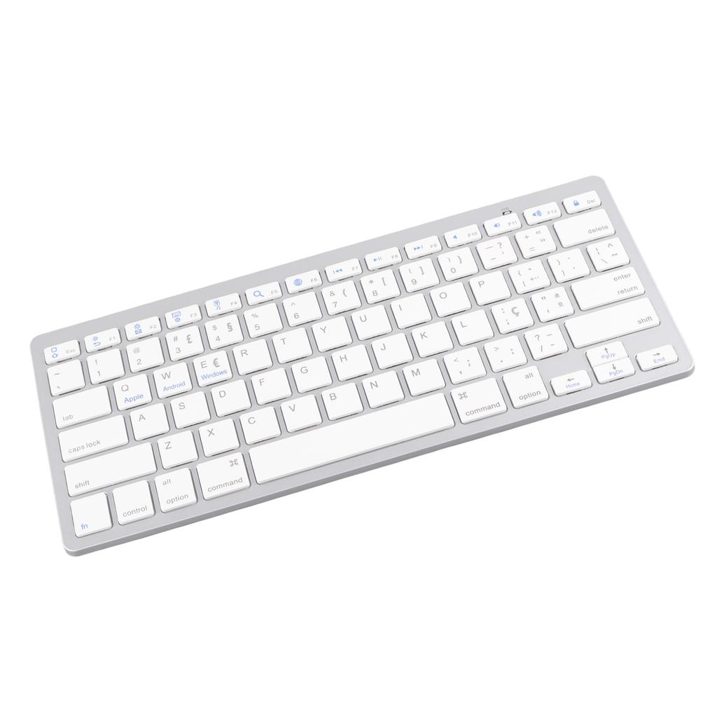 Wireless Keyboard   78 Keys   Thin Portable White Computer Keyboards for   for OS X for   for  Dows