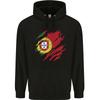 Torn Portugal Flag Portugese Day Football Hoodie