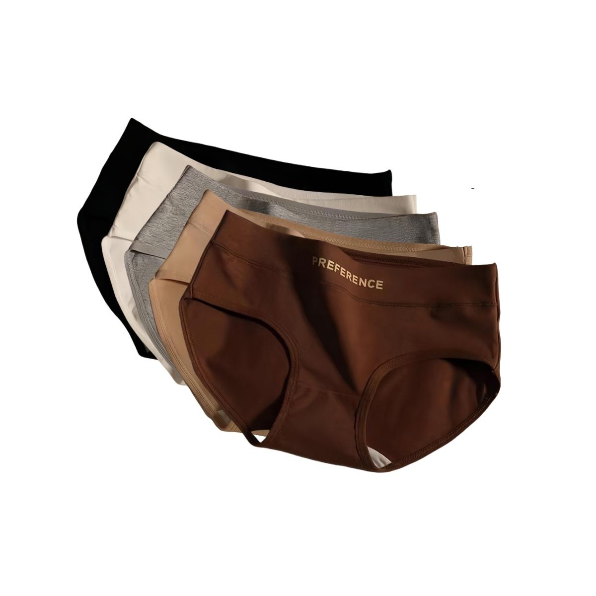 

5 шт./компл. Женские хлопковые трусы больших размеров, трусики со средней посадкой, дышащее нижнее белье, однотонное белье M-XXL M&5pcs