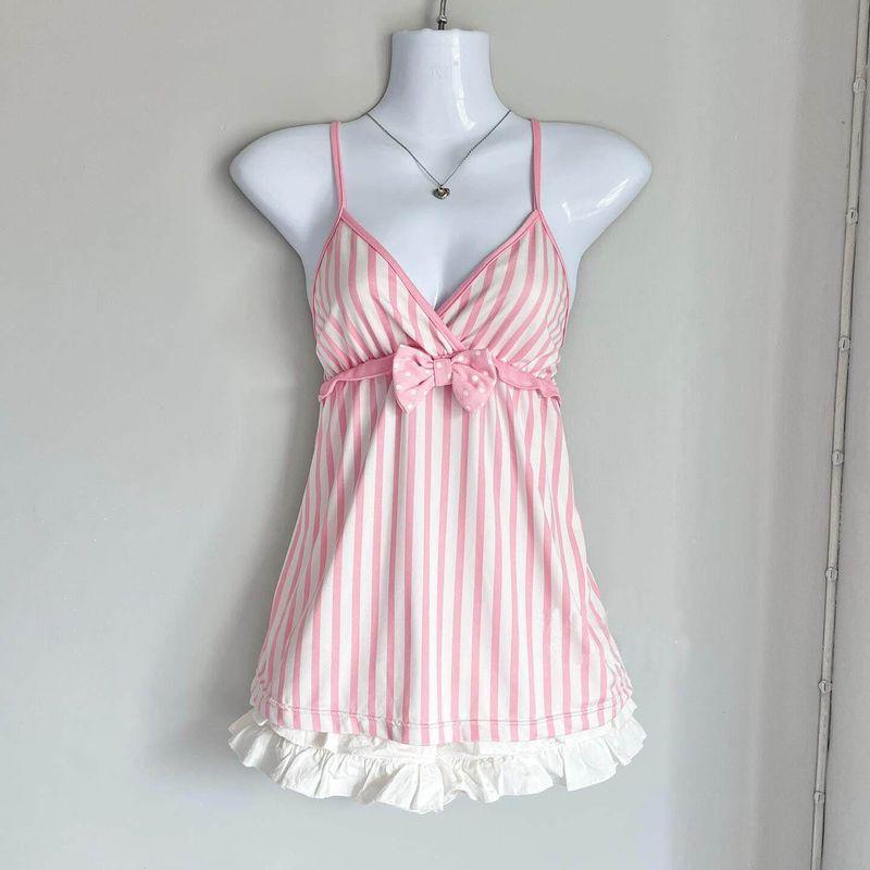 2025 Summer New Style American Sweet and Spicy Style Leopard Print Sexy Suspender Top for Women