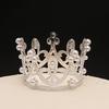 Children's Round Cake Crown Gift Baking Decoration Accessories Birthday Alloy Pearl Headdress Accessories Ornaments