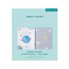 Aden anais Space Cadet Wickeltuch 112 x Musselin Galaxie Sehr gut geeignet zum Beruhigen von weinenden Babys Perfekt für Babypartys SWADAEESWC20015W + Decke, 2er-Pack, 112cm,