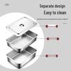 304 Stainless Steel Deep Rectangular Food Tray