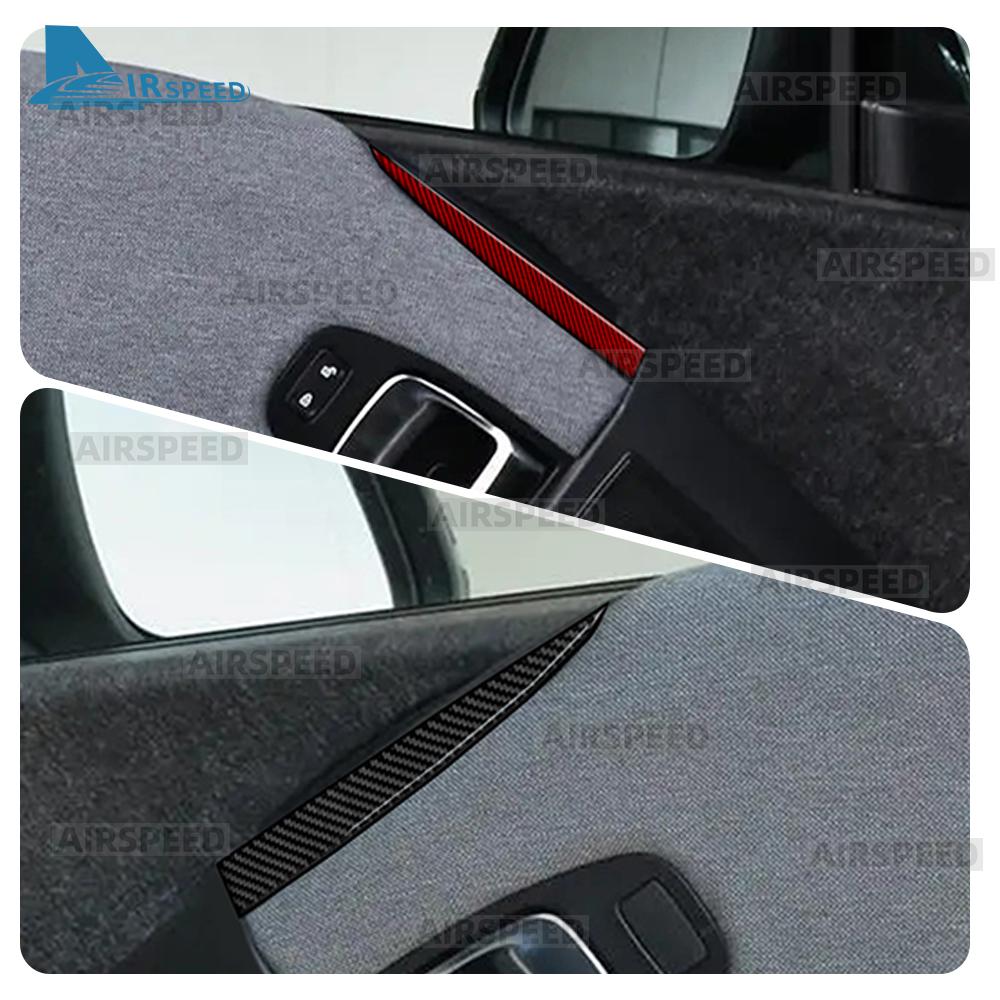 Carbon Fiber Style Interior Sticker for I3 2013-2022 Interior Panel