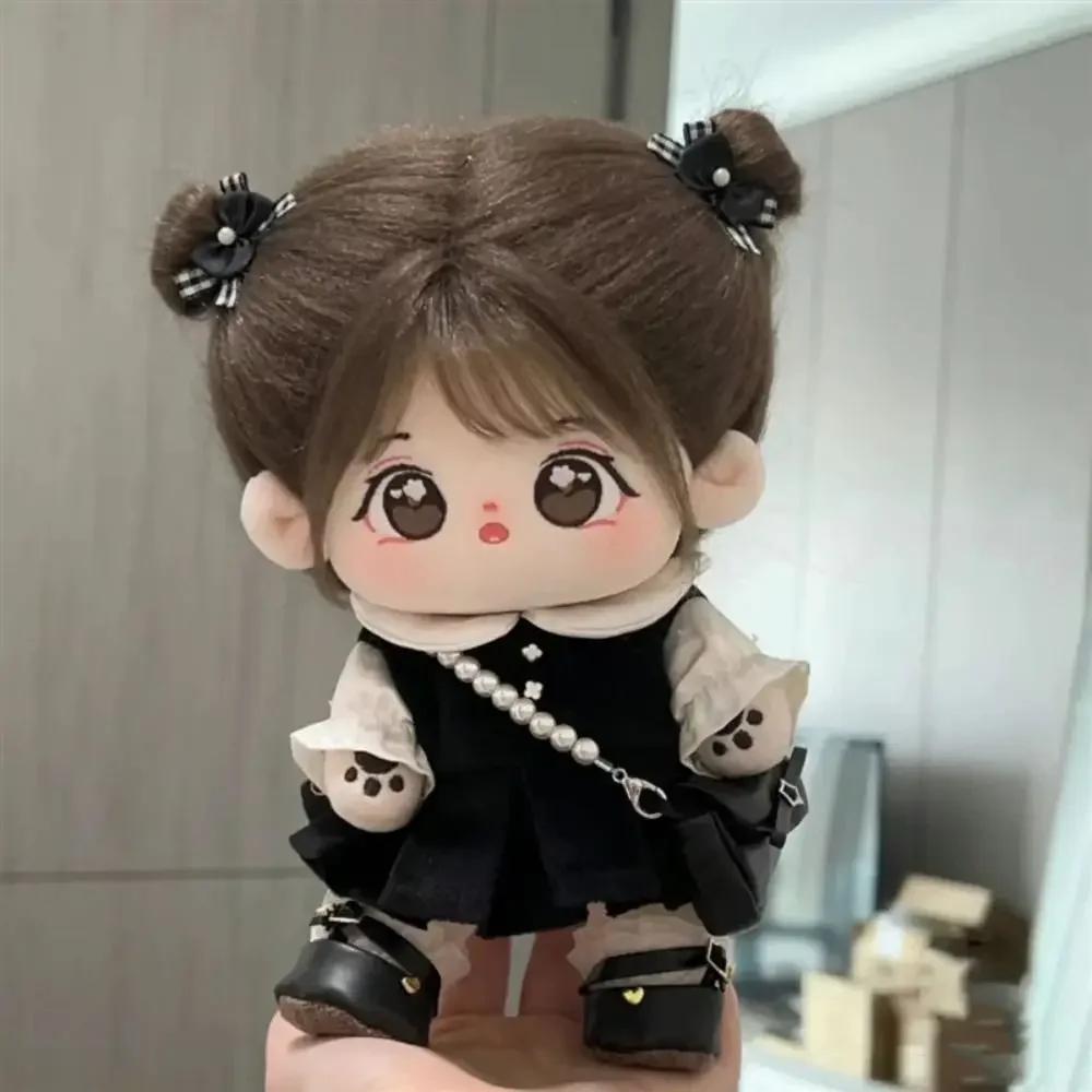 20Cm Change Clothes  Toy Cute Sweet Girl Birthday Kawaii Sweet Girl White Fried Hair  Stuffed Doll Body Gift Dolls