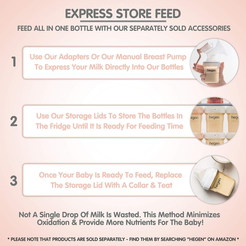 Hegen PCTO Press Close Twist Baby-Flasche PPSU Langsamer Fluss Teeto 150ml/5oz