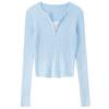 Women's Faux Two-Piece V-Neck Knit Sweater