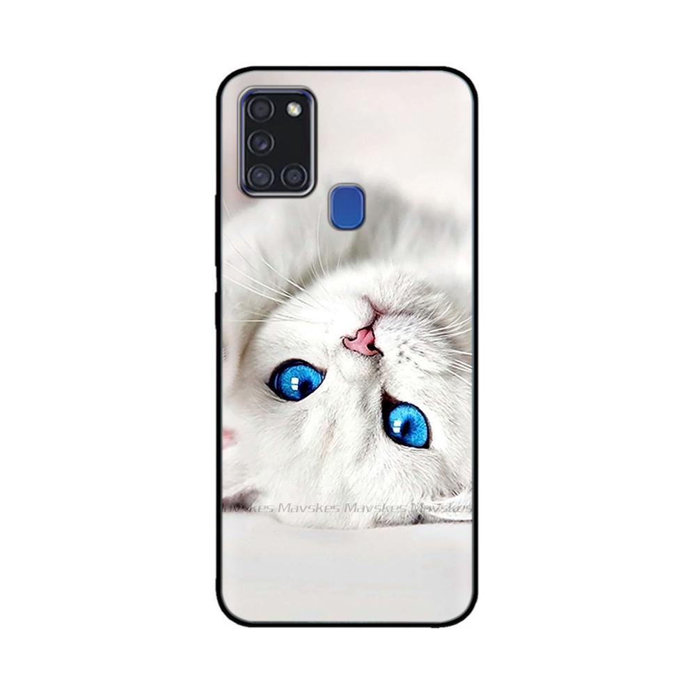 For Samsung A21S Case Silicone Back Protector Phone Soft TPU Bumper Case On For Samsung Galaxy A21s GalaxyA21s A 21s A217 Cover