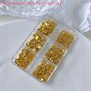 Metal Rivets Charms for Manicure Decorations 6 Grids 3D Gold Silver Half round Ball Nail Art Studs