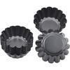 12 Piece Carbon Steel Tartlet Molds, Reusable Egg Tart Molds, Nonstick Egg Tart Pan, Muffin Pan, Cupcake Mold